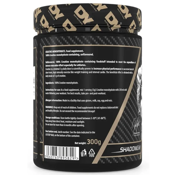 Creatine Monohydrate 300g (Unflavoured) DY Nutrition - Image 2