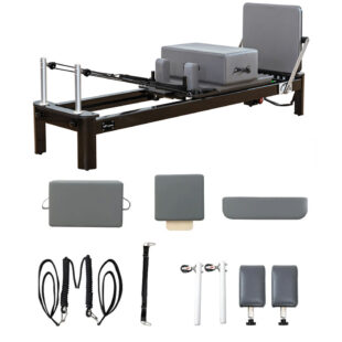 Viking Aluminium Pilates Reformer (Black) 106629