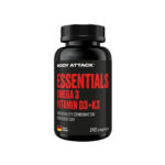 Essentials Omega 3 Vitamin D3+K2 (240 softgels) Body Attack