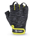 Γάντια Άρσης Βαρών (Μαύρο/Κίτρινο) PE Lycra (S) Amila (95611)