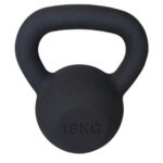 Kettlebell Μαντεμένιο Black Matt (16kg) Optimum Sport (CX-DB602-16)